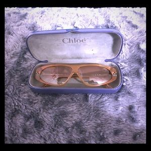 EUC Chloe 2004 Vintage Sunglasses Golden Brown